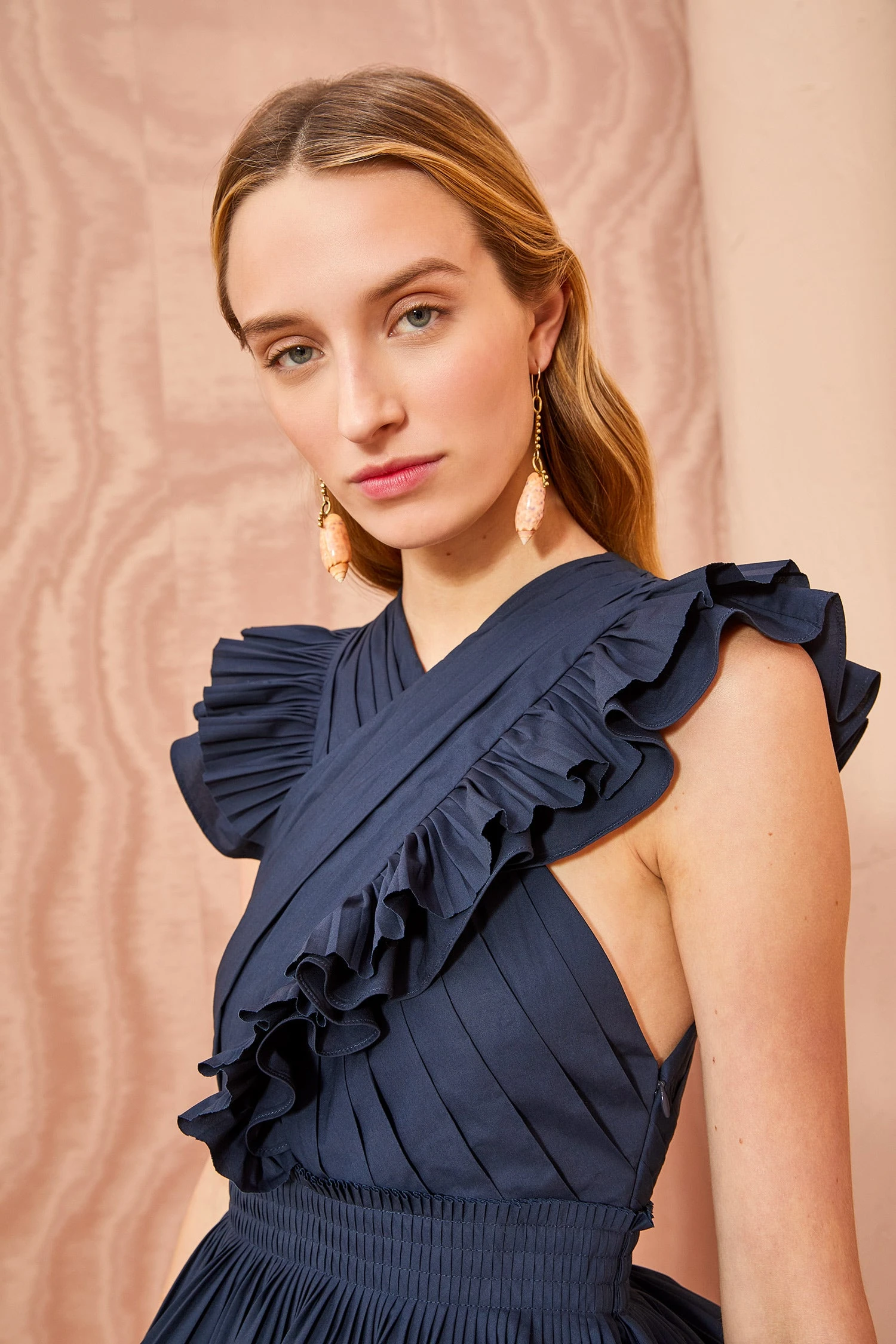 ULLA JOHNSON Aurore Dress - Midnight 2 ULLA JOHNSON Aurore Dress - Midnight - Image 2