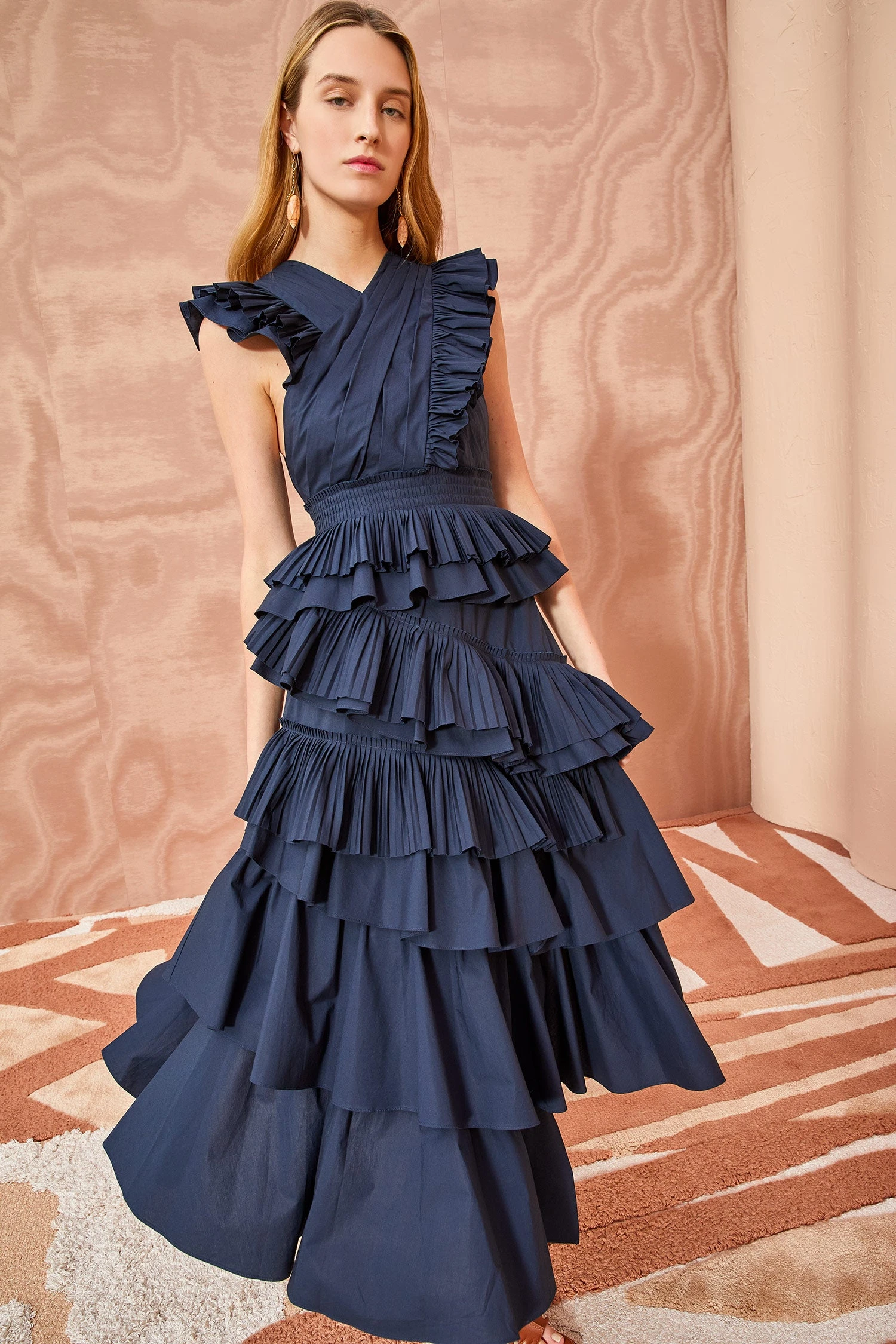 ULLA JOHNSON Aurore Dress - Midnight 3 ULLA JOHNSON Aurore Dress - Midnight - Image 3