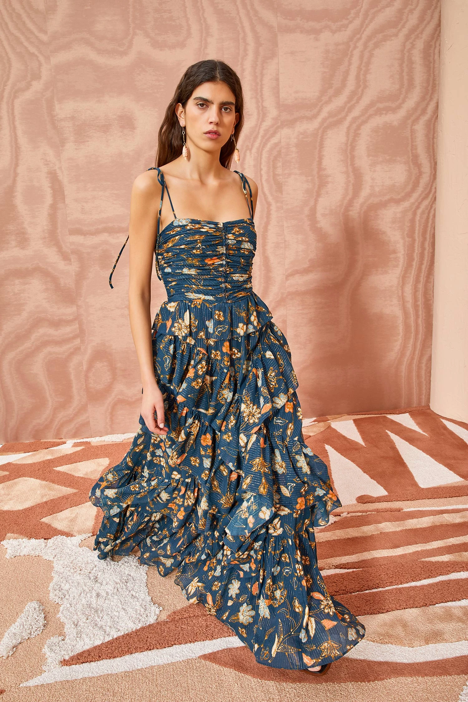 ULLA JOHNSON Aveline Gown - Moonlight Floral 1 ULLA JOHNSON Aveline Gown - Moonlight Floral