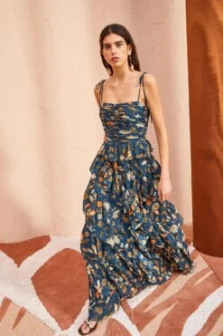 ULLA JOHNSON Aveline Gown - Moonlight Floral 7 ULLA JOHNSON Aveline Gown - Moonlight Floral -Ulla Johnson ULLA JOHNSON Aveline Gown MOONLIGHT FLORAL 03 4981e131 d928 4568 b7af ea4bf5e5992d