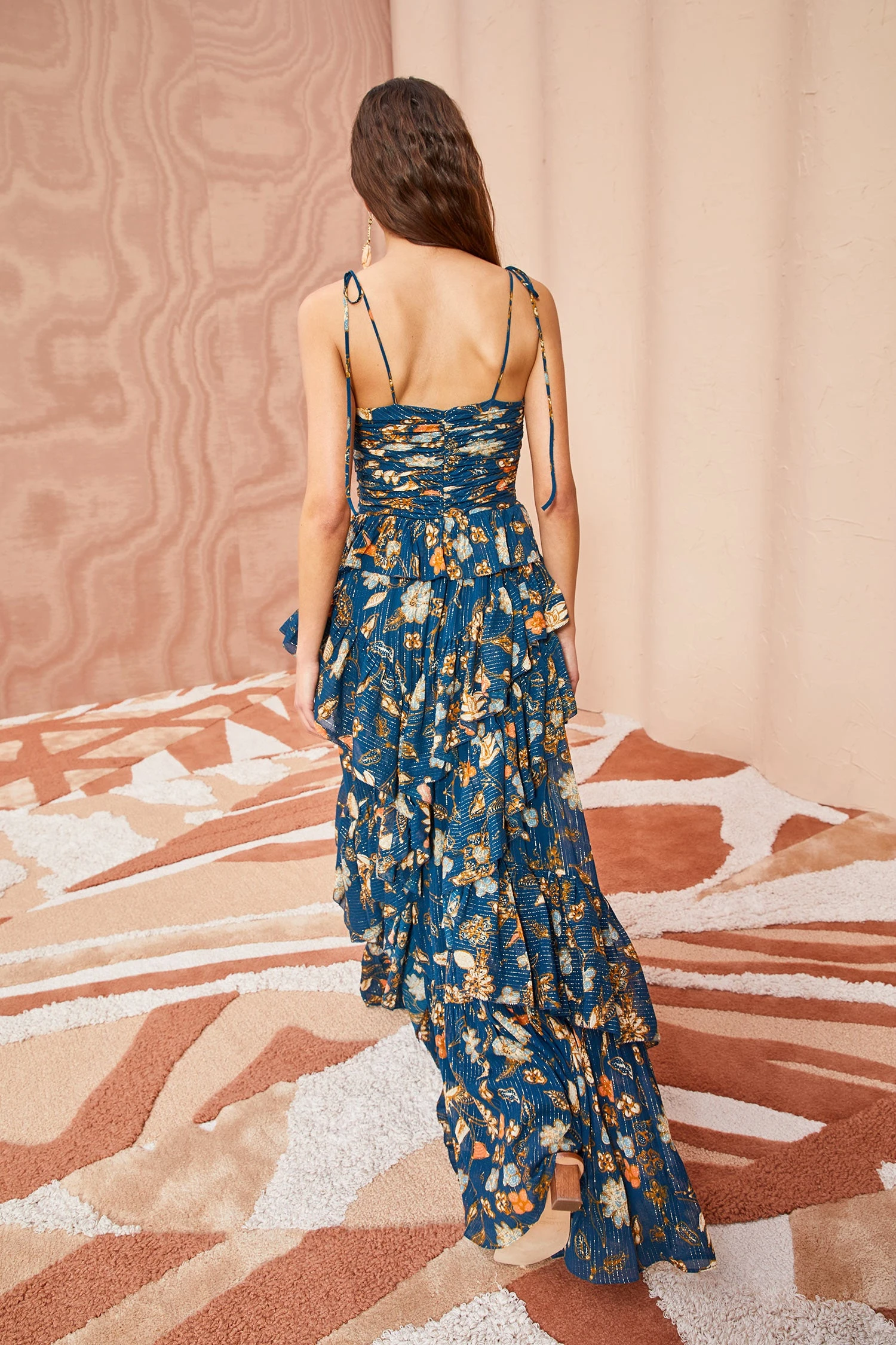 ULLA JOHNSON Aveline Gown - Moonlight Floral 4 ULLA JOHNSON Aveline Gown - Moonlight Floral - Image 4