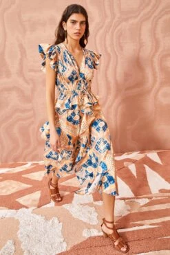 ULLA JOHNSON Avia Dress - Fossil