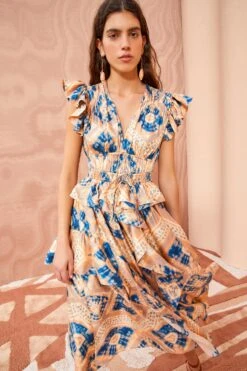 ULLA JOHNSON Avia Dress - Fossil -Ulla Johnson ULLA JOHNSON Avia Dress FOSSIL 03