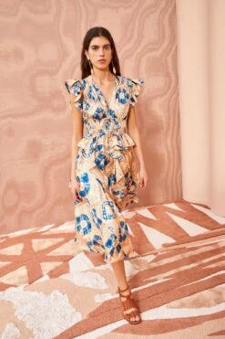 ULLA JOHNSON Avia Dress - Fossil -Ulla Johnson ULLA JOHNSON Avia Dress FOSSIL 05