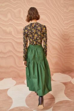 ULLA JOHNSON Blythe Skirt - Juniper 8 ULLA JOHNSON Blythe Skirt - Juniper -Ulla Johnson ULLA JOHNSON Blythe Skirt JUNIPER 04