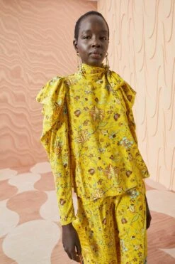 ULLA JOHNSON Brea Blouse - Mimosa 7 ULLA JOHNSON Brea Blouse - Mimosa -Ulla Johnson ULLA JOHNSON Brea Blouse MIMOSA 0005