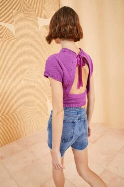 ULLA JOHNSON The Charlotte Short - Danube Medium Indigo Wash 8 ULLA JOHNSON The Charlotte Short - Danube Medium Indigo Wash -Ulla Johnson ULLA JOHNSON CHARLOTTE SHORT DANUBE 0029