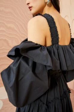 ULLA JOHNSON Caprice Dress - Noir -Ulla Johnson ULLA JOHNSON Caprice Dress NOIR 05