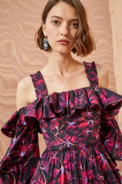 ULLA JOHNSON Caprice Dress - Zinnia 11 ULLA JOHNSON Caprice Dress - Zinnia -Ulla Johnson ULLA JOHNSON Caprice Dress ZINNIA 05