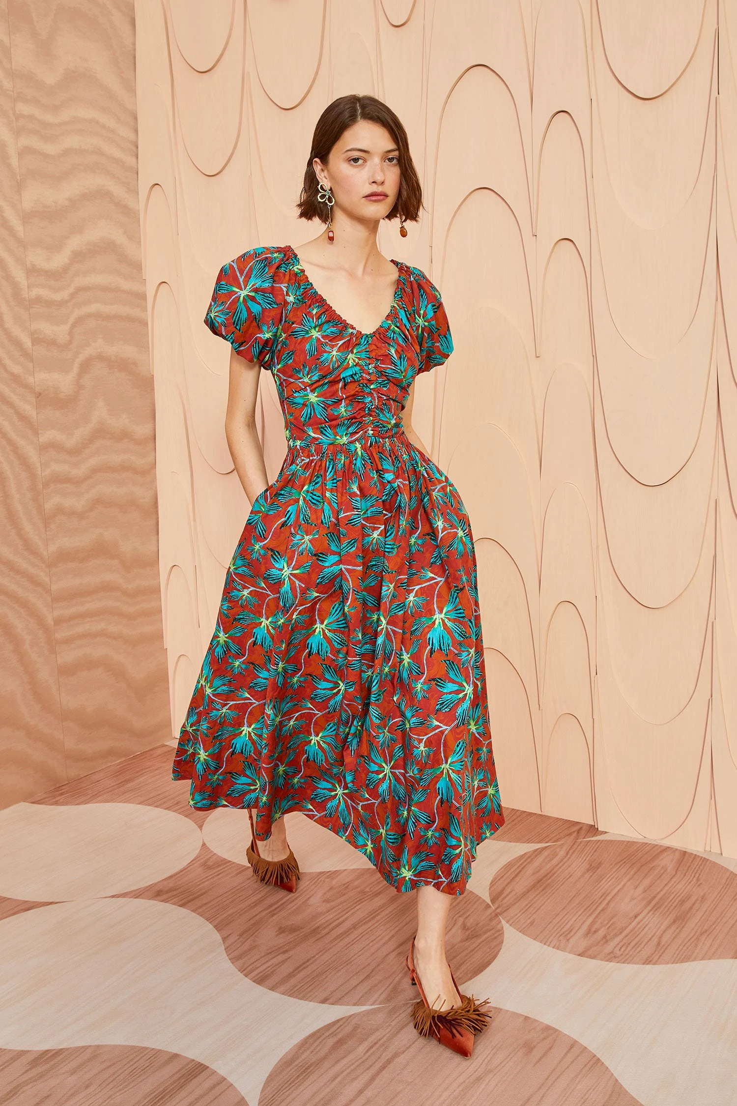 ULLA JOHNSON Cecile Dress - Tropical 3 ULLA JOHNSON Cecile Dress - Tropical - Image 3