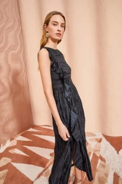 ULLA JOHNSON Circe Gown - Noir -Ulla Johnson ULLA JOHNSON Circe Gown NOIR 05
