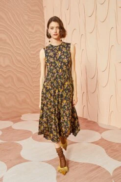 ULLA JOHNSON Clea Dress - Maple -Ulla Johnson ULLA JOHNSON Clea Dress MAPLE 03