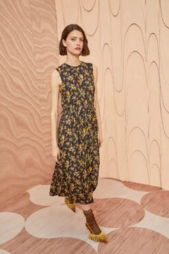 ULLA JOHNSON Clea Dress - Maple -Ulla Johnson ULLA JOHNSON Clea Dress MAPLE 05