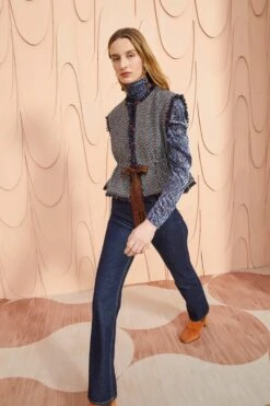 ULLA JOHNSON Clyde Vest - Graphite -Ulla Johnson ULLA JOHNSON Clyde Vest GRAPHITE 0097