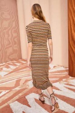 ULLA JOHNSON Cosette Skirt - Tiger's Eye 8 ULLA JOHNSON Cosette Skirt - Tiger's Eye -Ulla Johnson ULLA JOHNSON Cosette Skirt TIGER SEYE 0113