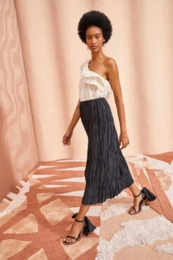 ULLA JOHNSON Dioni Skirt - Noir 9 ULLA JOHNSON Dioni Skirt - Noir -Ulla Johnson ULLA JOHNSON Dioni Skirt NOIR 05