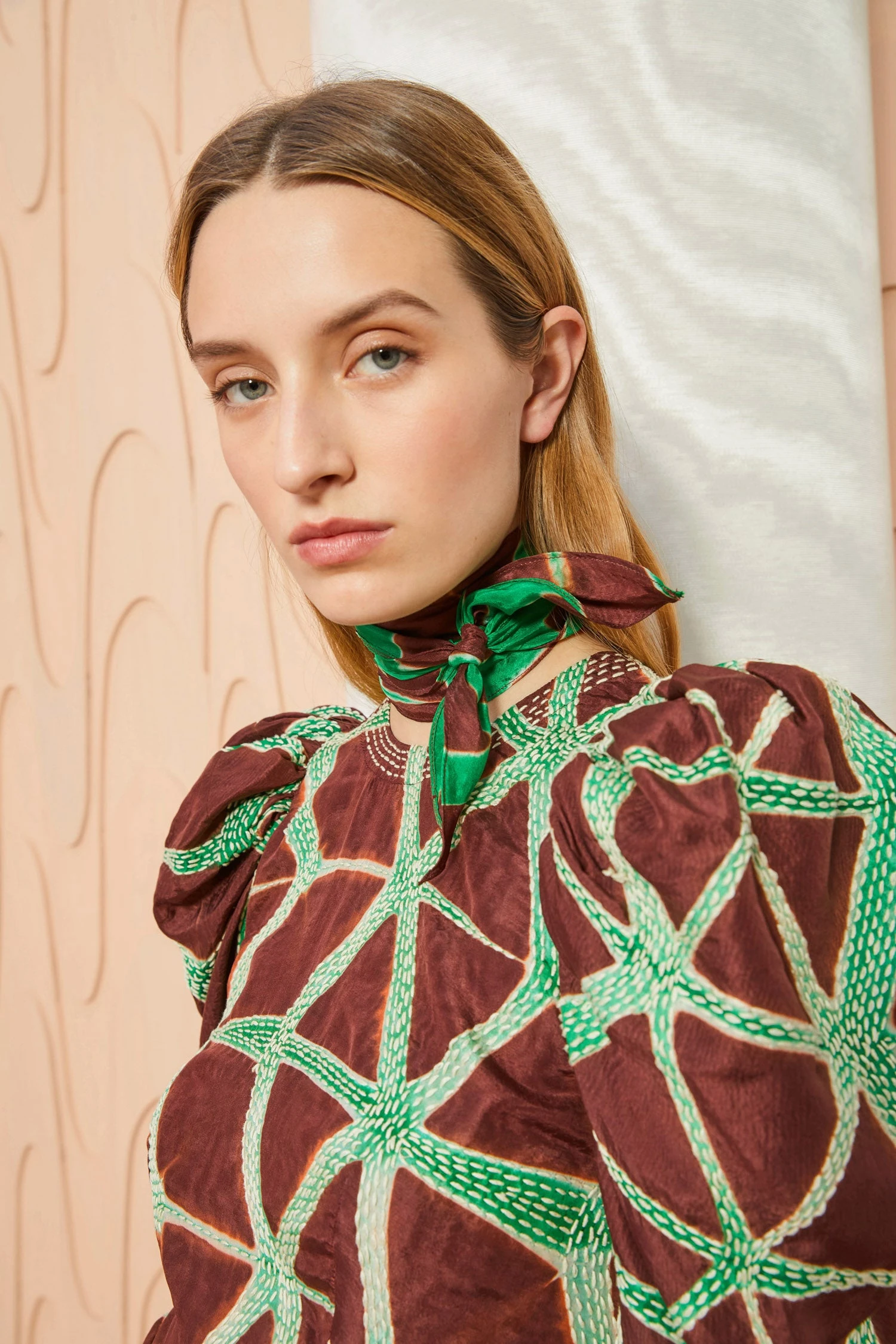 ULLA JOHNSON Ema Scarf - Teak 1 ULLA JOHNSON Ema Scarf - Teak