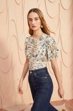 ULLA JOHNSON Elise Top - Gardenia