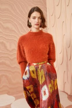 ULLA JOHNSON Emira Pullover - Redwood -Ulla Johnson ULLA JOHNSON Emira Pullover REDWOOD 0123