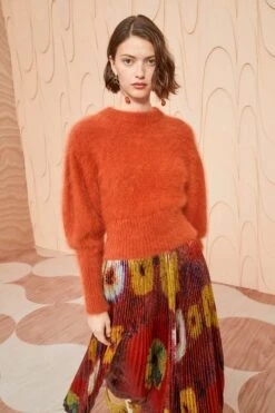 ULLA JOHNSON Emira Pullover - Redwood