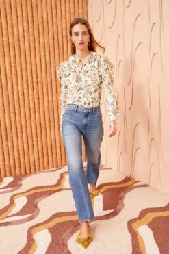 ULLA JOHNSON The Esme Jean - Danube Medium Indigo Wash