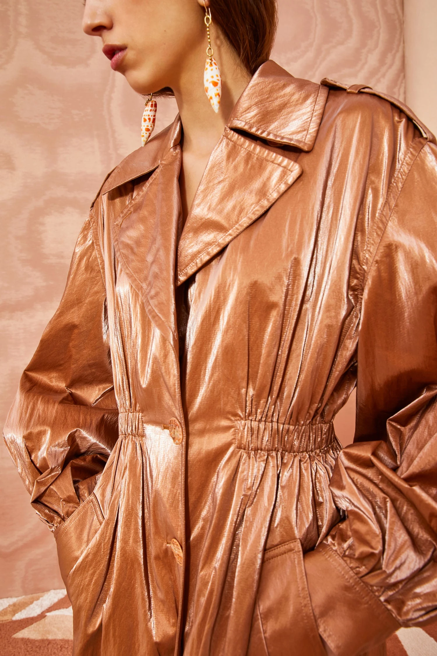 ULLA JOHNSON Ettienne Coat - Bronze 2 ULLA JOHNSON Ettienne Coat - Bronze - Image 2