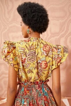 ULLA JOHNSON Evelyn Top - Calla Lily -Ulla Johnson ULLA JOHNSON Evelyn Top CALLA LILY 03