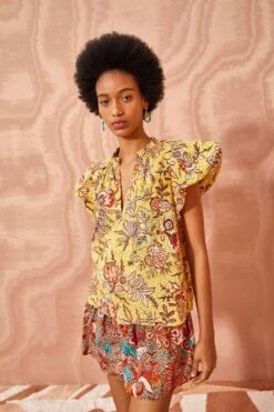 ULLA JOHNSON Evelyn Top - Calla Lily -Ulla Johnson ULLA JOHNSON Evelyn Top CALLA LILY 05