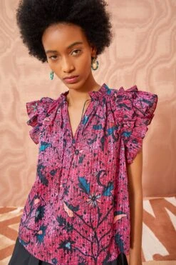 ULLA JOHNSON Fleur Top - Snapdragon 9 ULLA JOHNSON Fleur Top - Snapdragon -Ulla Johnson ULLA JOHNSON Fleur Top SNAPDRAGON 05