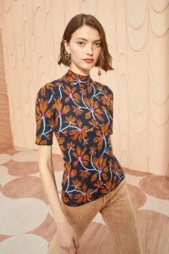 ULLA JOHNSON Flora Top - Bellflower