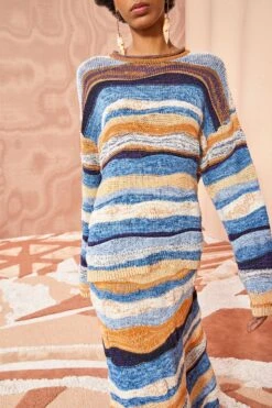 ULLA JOHNSON Francie Pullover - Aegean 8 ULLA JOHNSON Francie Pullover - Aegean -Ulla Johnson ULLA JOHNSON Francie Pullover AEGEAN 02 ALT