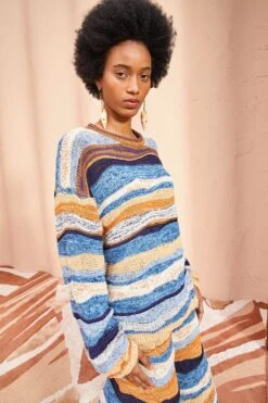 ULLA JOHNSON Francie Pullover - Aegean 9 ULLA JOHNSON Francie Pullover - Aegean -Ulla Johnson ULLA JOHNSON Francie Pullover AEGEAN 03