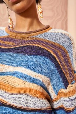 ULLA JOHNSON Francie Pullover - Aegean 11 ULLA JOHNSON Francie Pullover - Aegean -Ulla Johnson ULLA JOHNSON Francie Pullover AEGEAN 05