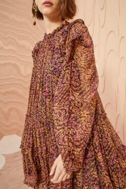 ULLA JOHNSON Gaelle Dress - Pomegranate 7 ULLA JOHNSON Gaelle Dress - Pomegranate -Ulla Johnson ULLA JOHNSON Gaelle Dress POMEGRANATE 03