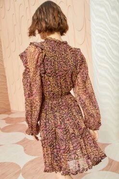 ULLA JOHNSON Gaelle Dress - Pomegranate 8 ULLA JOHNSON Gaelle Dress - Pomegranate -Ulla Johnson ULLA JOHNSON Gaelle Dress POMEGRANATE 04