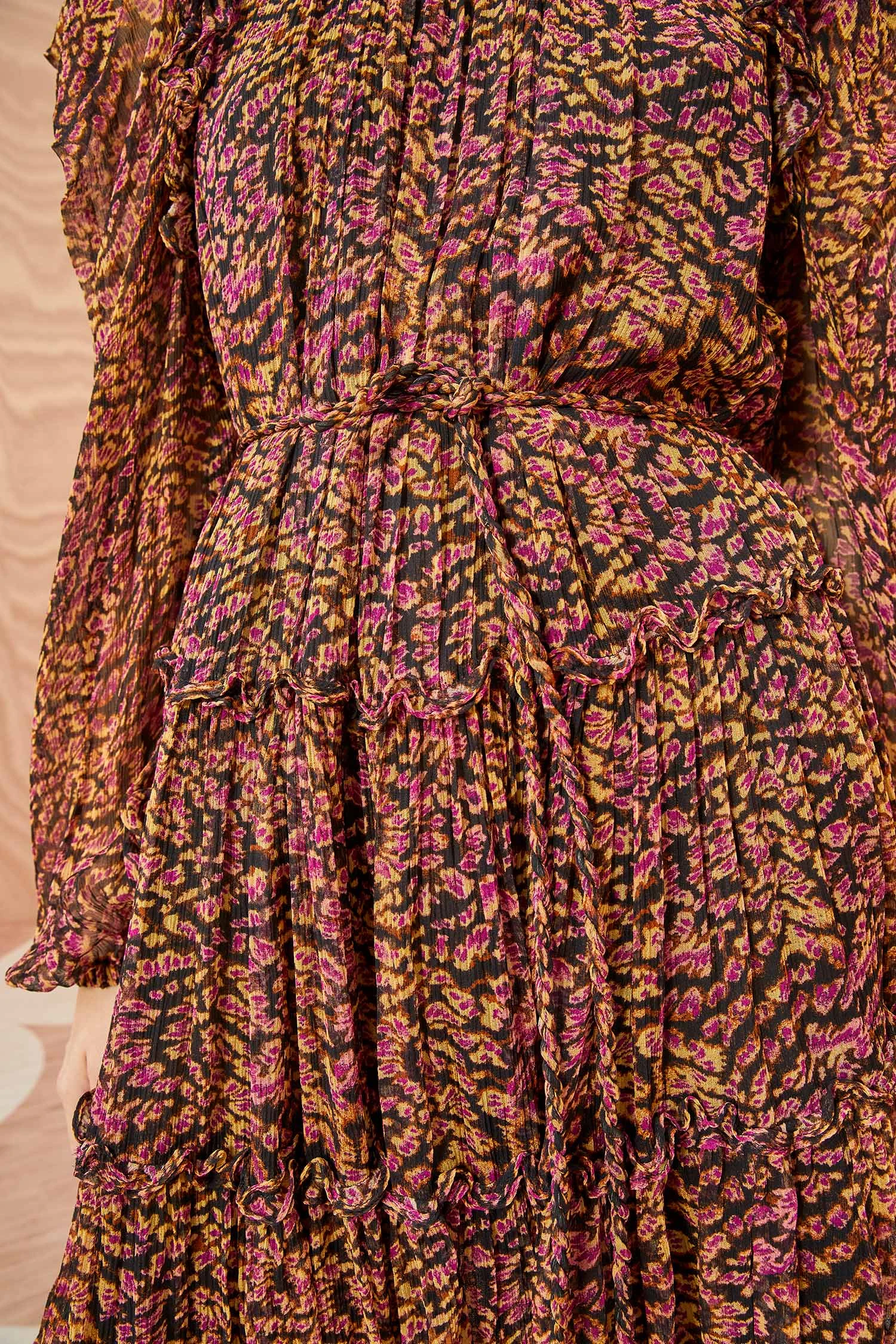 ULLA JOHNSON Gaelle Dress - Pomegranate 5 ULLA JOHNSON Gaelle Dress - Pomegranate - Image 5