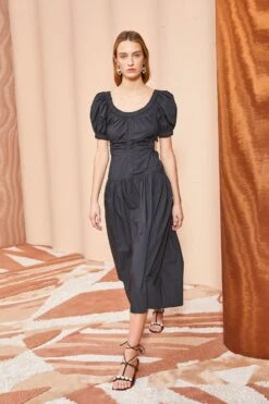 ULLA JOHNSON Golda Dress - Noir 8 ULLA JOHNSON Golda Dress - Noir -Ulla Johnson ULLA JOHNSON Golda Dress NOIR 0109