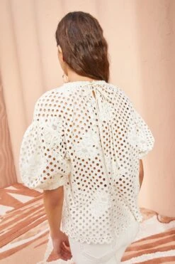 ULLA JOHNSON Grace Top - Pearl -Ulla Johnson ULLA JOHNSON Grace Top PEARL 04