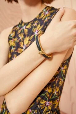 ULLA JOHNSON Horn Cuff - Black Horn