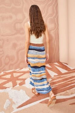 ULLA JOHNSON Hattie Skirt - Aegean -Ulla Johnson ULLA JOHNSON Hattie Skirt AEGEAN 04