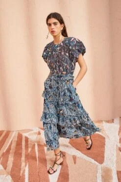 ULLA JOHNSON Nicolette Shell Laceup High Heel - Noir -Ulla Johnson ULLA JOHNSON Josette Skirt MORNING GLORY 01 MAIN f59cf9e1 5de2 4504 8a1e 6ca2099a2df6