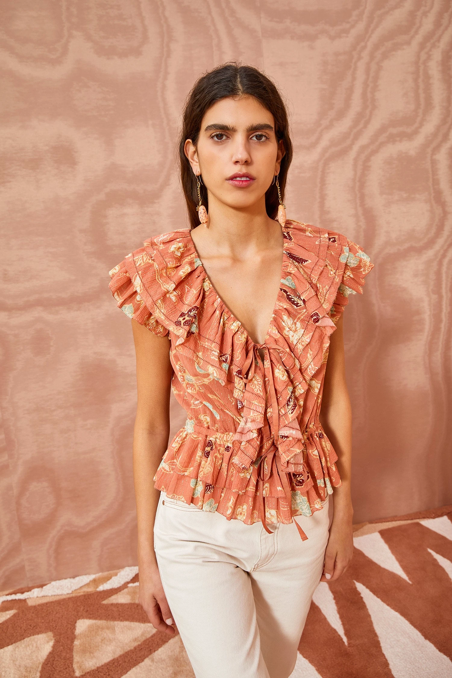 ULLA JOHNSON Kaede Top - Mesa Floral 1 ULLA JOHNSON Kaede Top - Mesa Floral