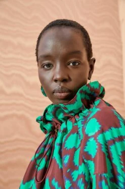 ULLA JOHNSON Kamara Blouse - Malachite -Ulla Johnson ULLA JOHNSON Kamara Blouse MALACHITE 02 ALT