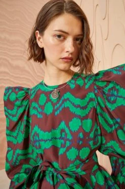 ULLA JOHNSON Kassandra Dress - Malachite -Ulla Johnson ULLA JOHNSON Kassandra Dress MALACHITE 05