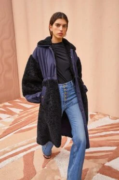 ULLA JOHNSON Killian Coat - Midnight -Ulla Johnson ULLA JOHNSON Killian Coat MIDNIGHT 0133