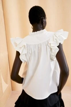 ULLA JOHNSON Lei Top - Blanc 8 ULLA JOHNSON Lei Top - Blanc -Ulla Johnson ULLA JOHNSON LEI TOP BLANC 04