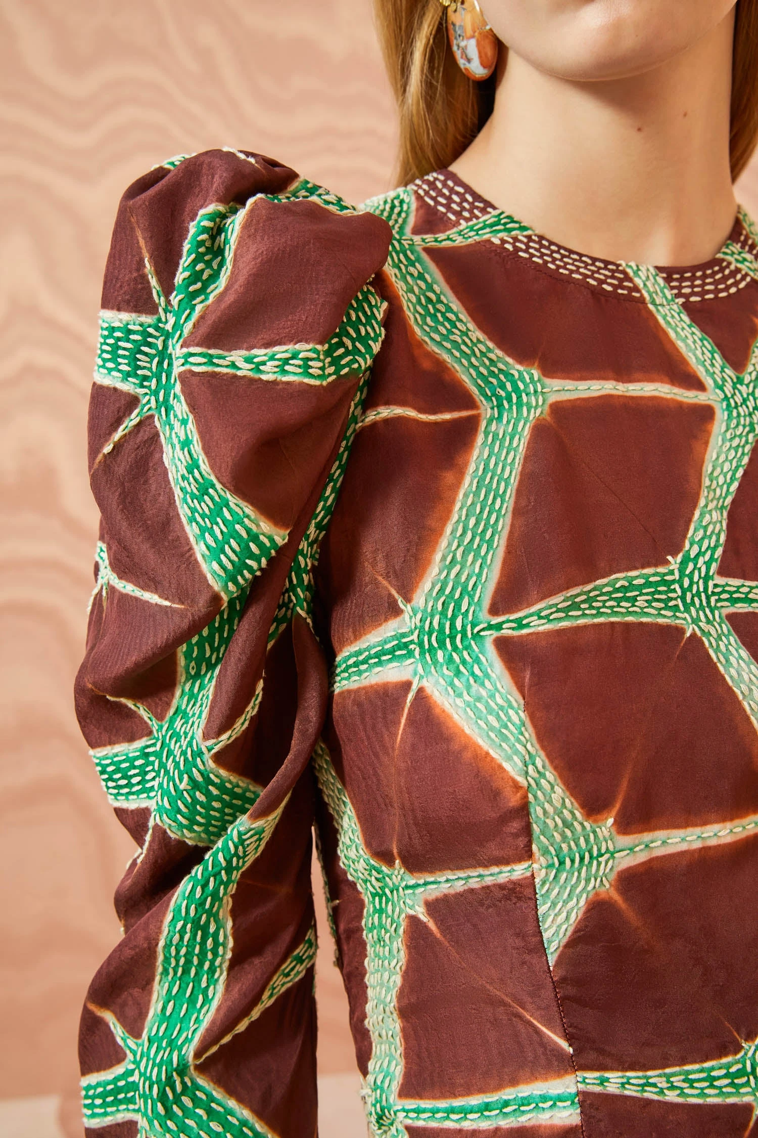 ULLA JOHNSON Leyla Blouse - Teak 4 ULLA JOHNSON Leyla Blouse - Teak - Image 4