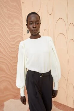 ULLA JOHNSON Lilliana Blouse - Pristine -Ulla Johnson ULLA JOHNSON Lilliana Blouse PRISTINE 01 MAIN