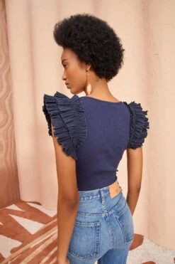 ULLA JOHNSON Lilo Top - Midnight 7 ULLA JOHNSON Lilo Top - Midnight -Ulla Johnson ULLA JOHNSON Lilo Top MIDNIGHT 04