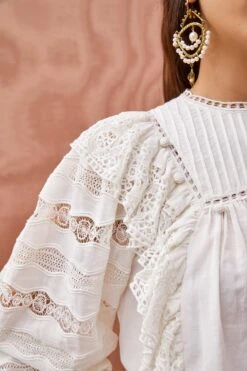 ULLA JOHNSON Lily Blouse - Pristine -Ulla Johnson ULLA JOHNSON Lily Blouse PRISTINE 05